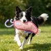 Marine Animal Dog Toy Plush Squeaky Dog Chew Toy Sea Shrimp Seal Seahorse Teething Toy for Dogs Interactive Tug-of-War Relieves Boredom Cleans Teeth