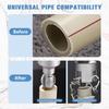 PVC Pipe Threader With 3 Dies 1/2" 3/4" 1" Thread Maker Tool Electric Drill Compatible Kit