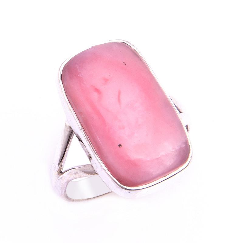 Natural Pink Opal Gemstone Handmade 925 Solid Sterling Silver Ring Size 8 B5r29