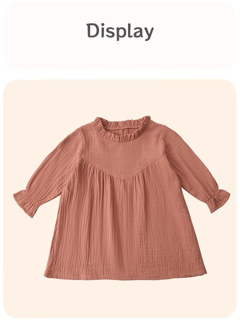 Autumn Princess Dress: Fashionable, Lightweight, High-End Dress for Girls Ages 1-3