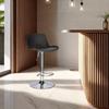 Inge Bar Stool Adjustable 60-81 Cm Gray/Chrome