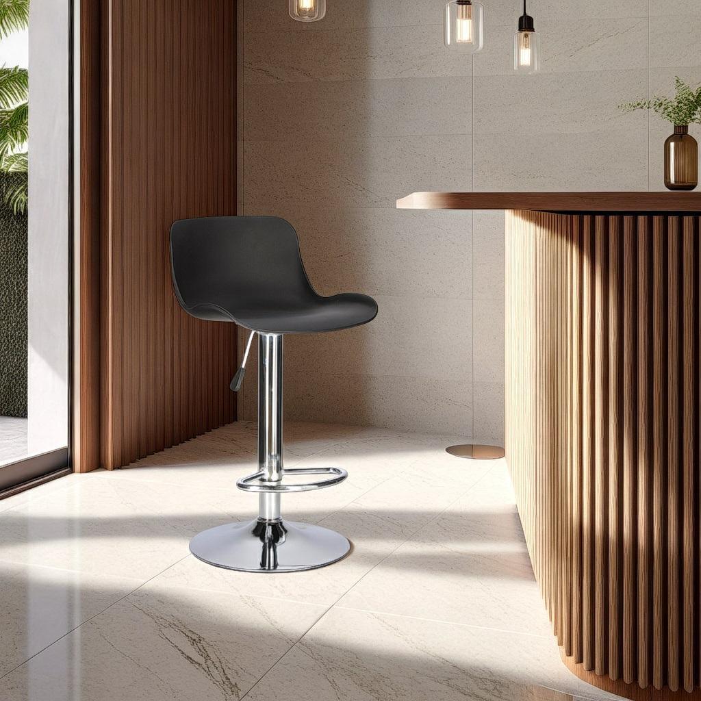 Inge Bar Stool Adjustable 60-81 Cm Gray/Chrome