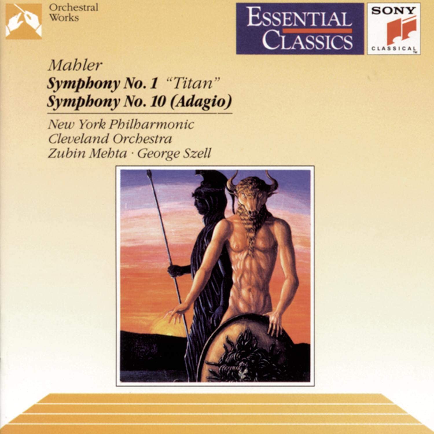 

CD MAHLER, MEHTA; NYP - Symphonies 1 & 10 LSBK53259 Sony Classical US Classical Used