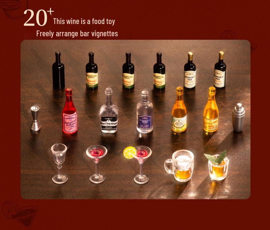 Rolife DIY Cheers Bar Miniature: Assembly Model House Gift for Girls