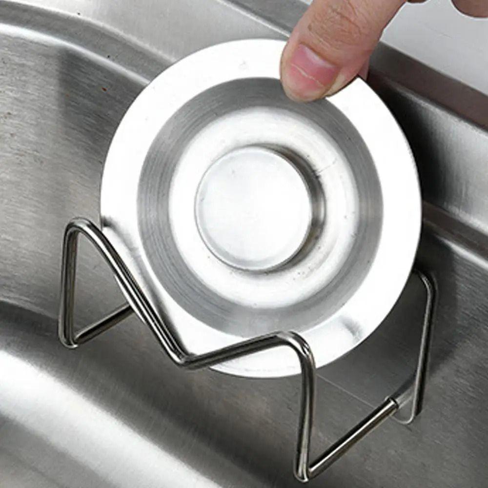Wall Mounted Sink Sponges Holder Self Adhesive Sink Sponges Racks Practical Wall Hooks Bathroom