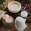Stampo in Resina Epossidica Stampi Scatola Portagioie a Forma Rotonda Contenitori di Stoccaggio Stampo Materiale Silicone Regalo per Amante dell'Artigianato Fai da Te