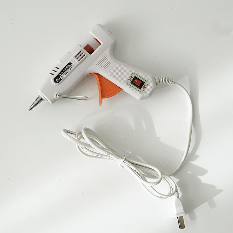 Yuhou Hot Melt Glue Gun with Sticks for DIY Flower Crafting - 20/25/40W
