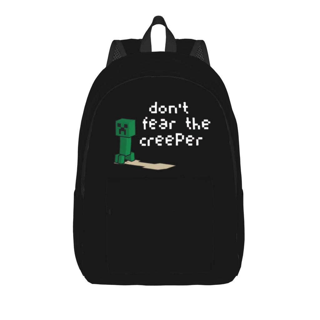 Creepers Big Face Videogame Casual Backpack Sports Student Work Daypack for Men Women Laptop Computer Canvas Bags