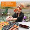 Aufbewahrungstasche, 5-teiliges Set, Barbecue-Camping-Werkzeug, Edelstahl, Fleisch, Grillgabel, Kochen im Freien