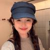 Vintage Denim Berets Flat Peaked Hats Fashion Octagonal Cap  Girls