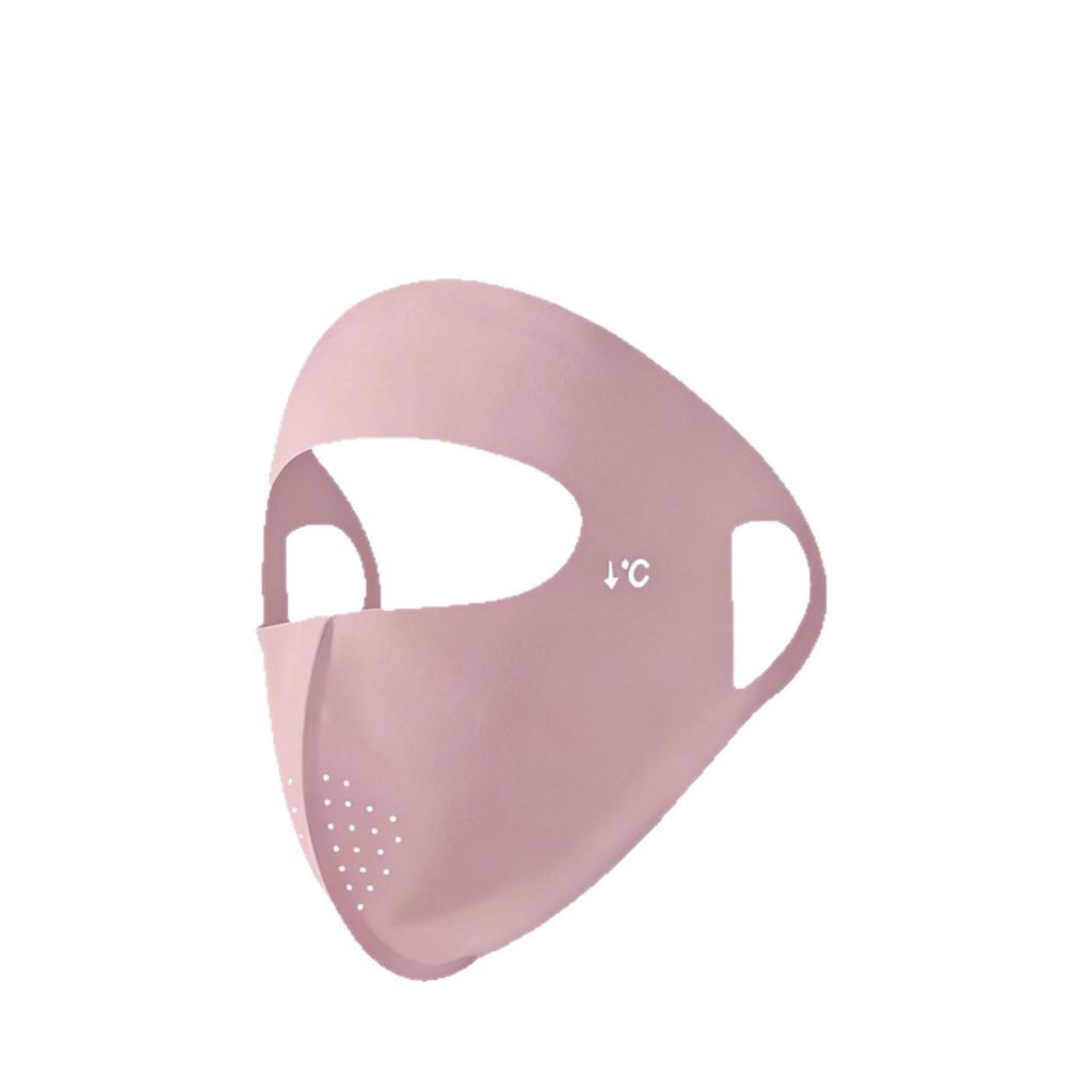 Women's Seamless Breathable Facekini: Full Face UV Protection Mask for Summer Sun Shielding