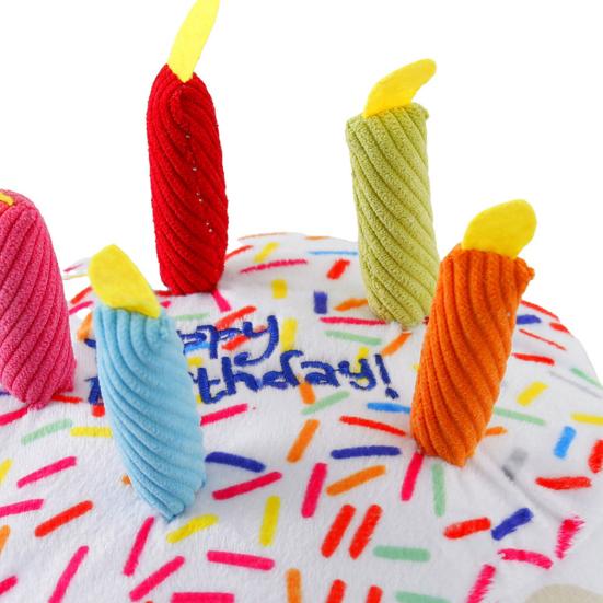 Dog Cake Toy Colorful Candles Bite Resistant Creative Funny Dog Gift Soft