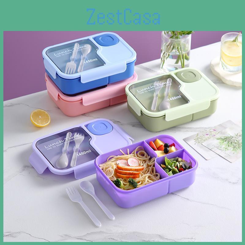 Microwaveable Kids Box Lunch Bento Box With Tableware School Snack Box Portable Lunch Box Food Storage Containers