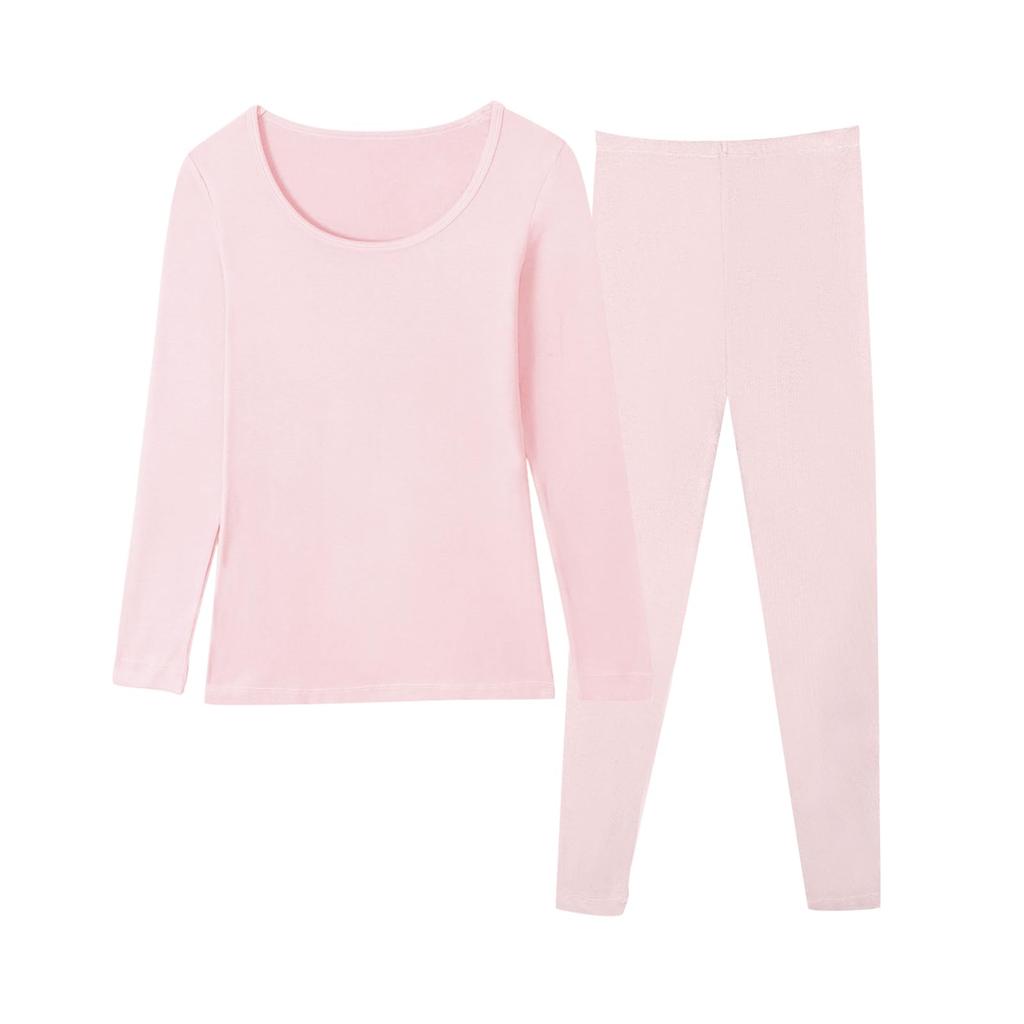 HACAI Warm Thermal Inner Top and Bottom Long for Winter Women's Innerwear, Shirt, Set, Sleeve, Lightweight, Warm, Stretch,