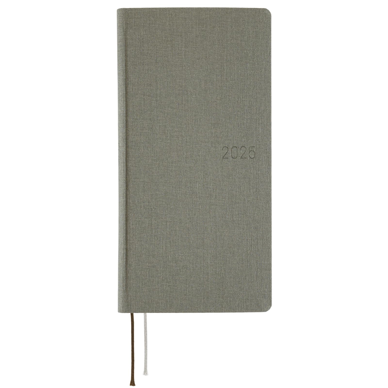 

Hobonichi Techo 2025 Weeks MEGA January Weekly Slim 213 Grid Memo Colors/Smoke Gray, Start, Left, Vertical, Pages,