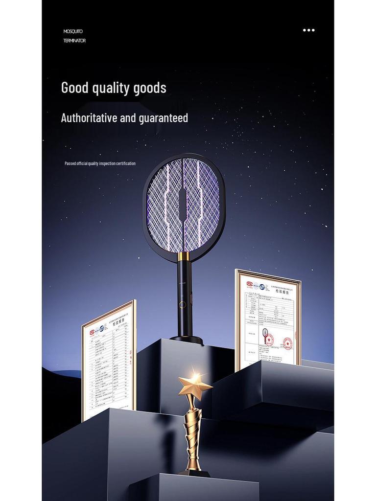 2026 Rechargeable USB Mosquito Killer Lamp & Electric Swatter - Attracts & Kills Mosquitoes