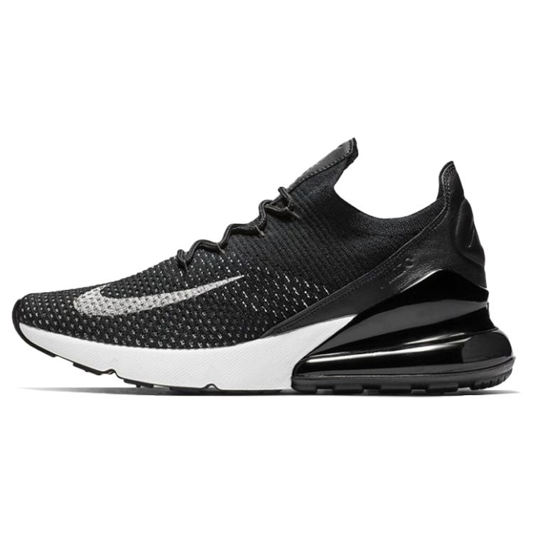 

Женские кроссовки Nike Air Max 270 Flyknit Oreo черные черно-белые AH6803-001