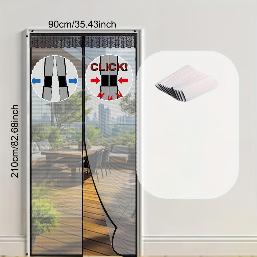 Magnetic Door Curtain Anti Mosquito Insect Net Summer Fly Screen Net Punch-Free Mosquito Nets For Window Invisible Mesh Gauze