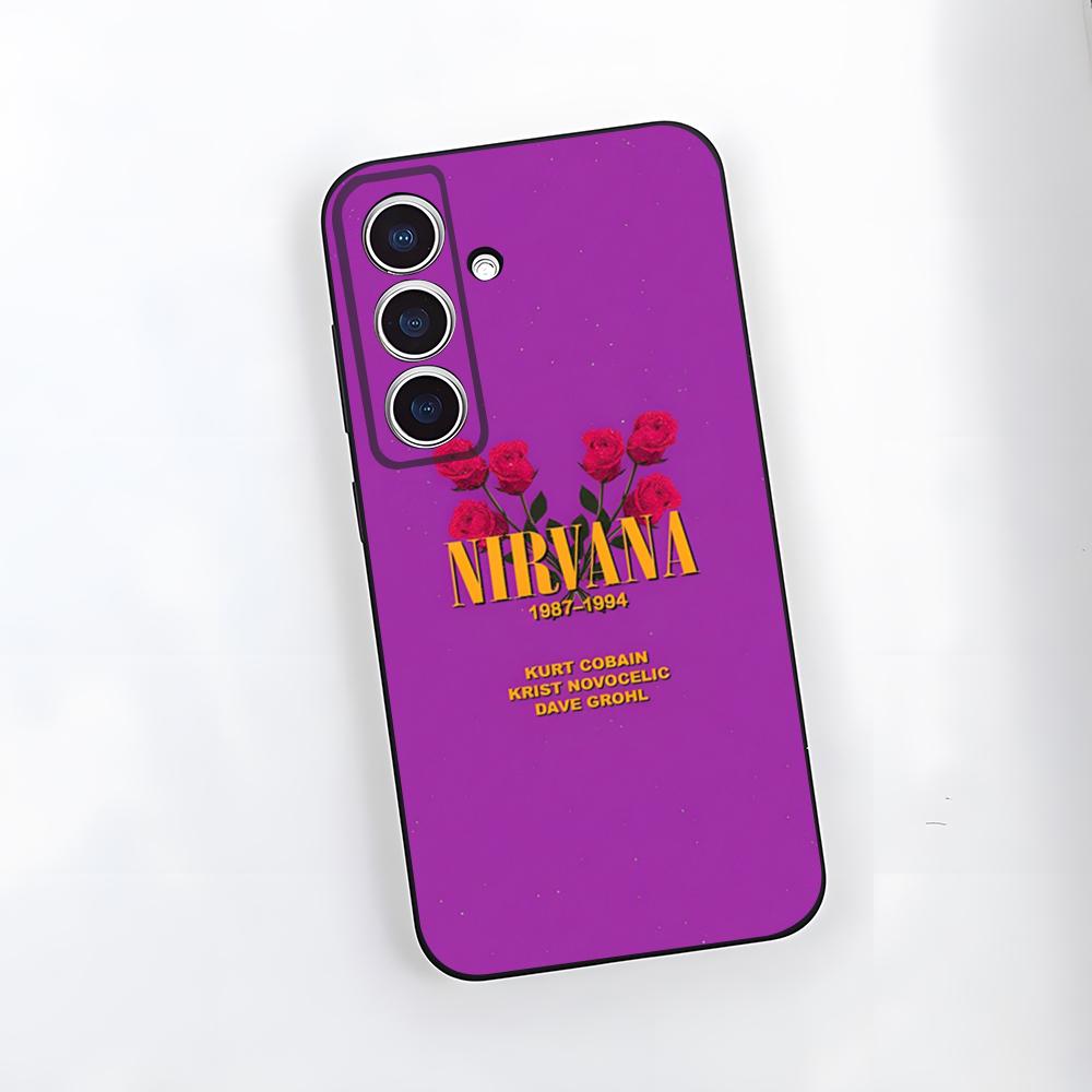 Band Hot N-Nirvana Phone Case For Samsung A25 A13 A33 5G A54 A36 A35 A56 A52 A14 Shockproof Soft Cover
