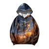 Men's Loose Fit Hoodie with Pocket Drawstring Printed Design for Casual Everyday Wear