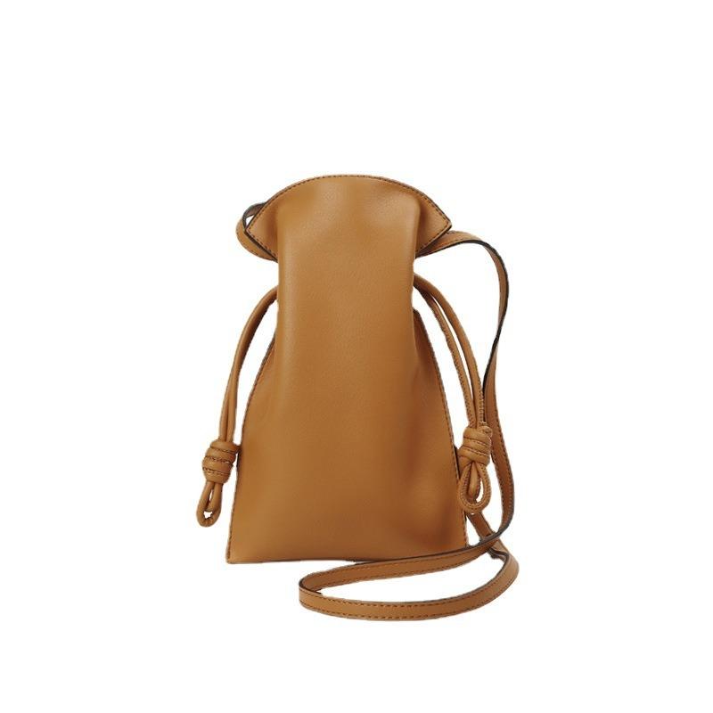 Versatile bag niche single shoulder small satchel generation drawstring mini lipstick mobile phone bag min bag