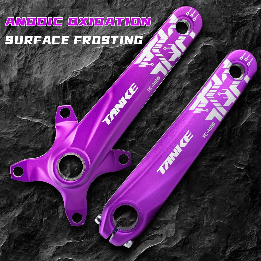 TANKE Crankset 170MM Bicycle Chainring Hollow Integrated Crankset 104 BCD Narrow Wide Bike MTB Crown  Square Hole Sprocket Crank