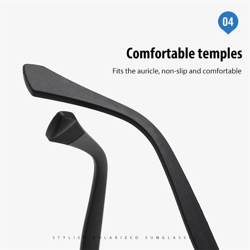 Metal Frame Polarized Sunglasses for Women Men Unisex Fashion Big Lens UV400 Anti Glare Glasses Outdoor Sports Driving Fishing Eyeglasses GZW