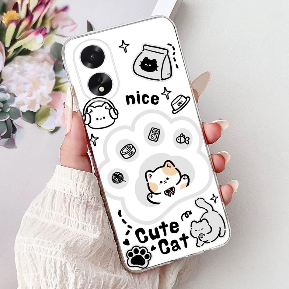 For OPPO A18 A38 CPH2579 CPH2591 Elegant Floral Butterfly Phone Case For Oppo A18 A38 4G Soft Silicone TPU Cases