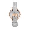 Oui & Me Reloj de Mujer Amourette Acentos de Cristal Correa de Cuero Esfera Plateada Cuarzo ME010289 Con Pulsera Adicional