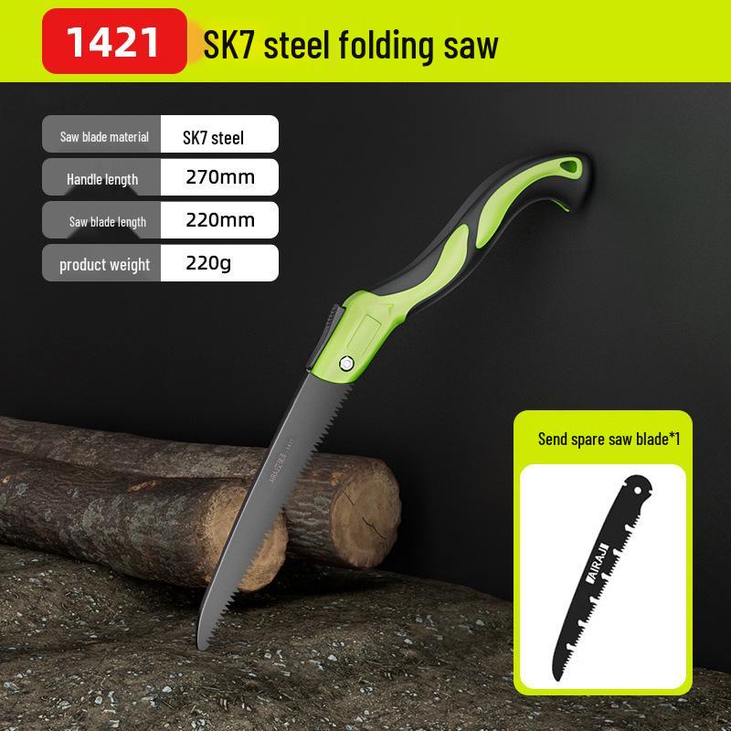 Compact Folding Hand Saw for Woodworking and Tree Cutting