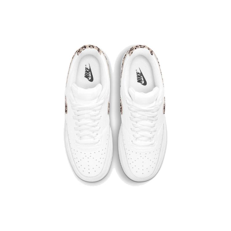 Nike Court Vision Low Leopard Swoosh White Women's  DD9665-100
