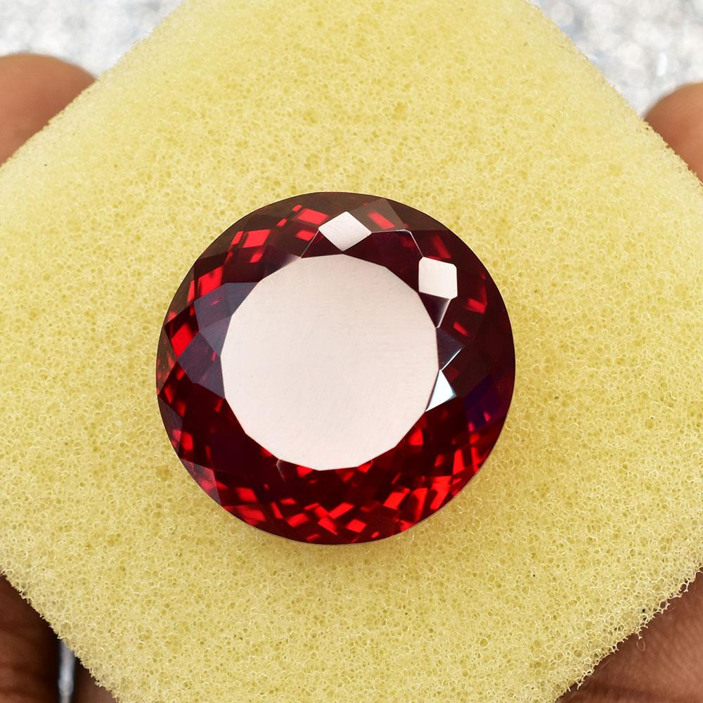 Natural Red Ruby Loose Gemstone 50.65 Ct Round Cut for Jewelry Making for Jewelry Making and Crafts