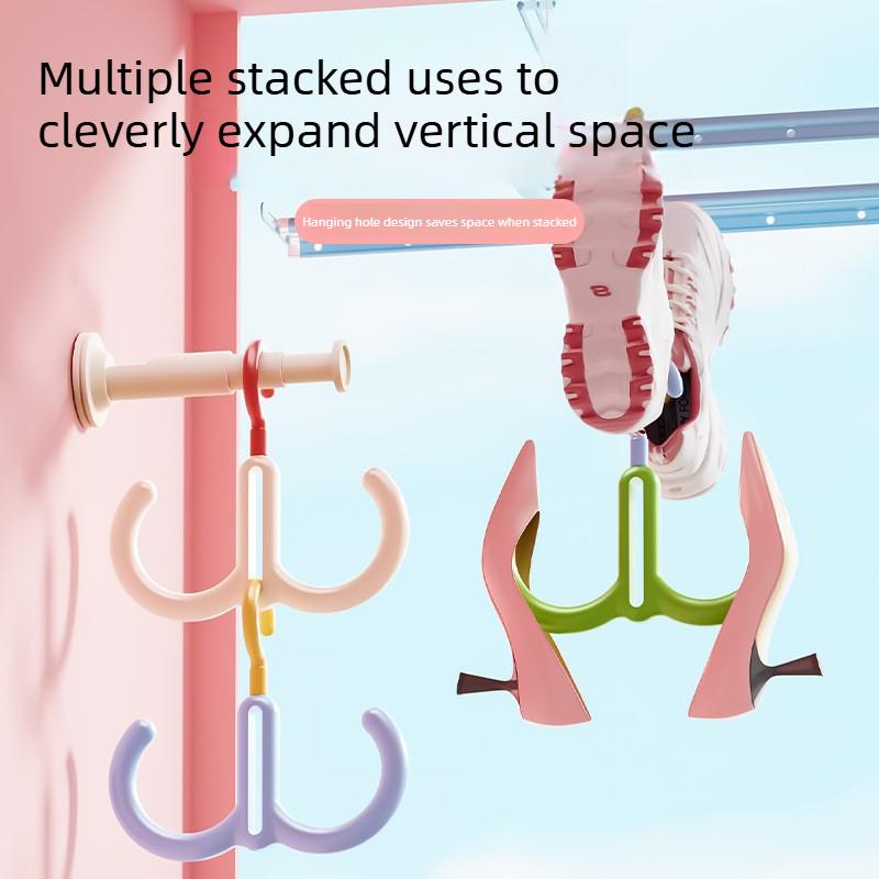 5pcs Rotatable Bag Storage Rack Scarf Belt Hanger Bag Hanging Rack Clothing Hangers Wardrobe Tie Closet Rack Organization