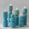 Artistic Striped Roman Column Silicone Mould For Handmade Candle Home Decoration And Craft Projects