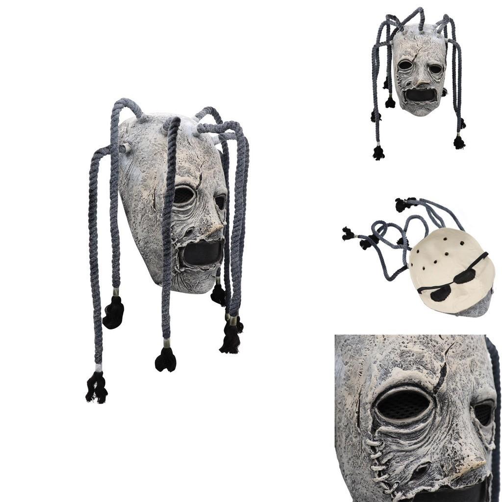 Corey Taylor Full Head Latex Mask With Dreadlocks Ideal For Halloween Parties And Cosplay Events