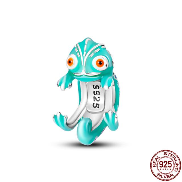925 Sterling Silver Magic Color Chameleon Luminous Series Beads Suitable Fit Bracelet Charm Ms Jewelry Gift 