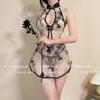 Sexy sexy underwear cheongsam uniform pure desire temptation bed perspective lace sexy antique slit cheongsam