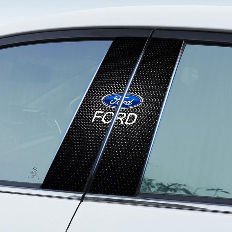 Znak na auto Samolepka na středový sloupek Samolepky na ozdobu dveří auta Pro Ford Focus Mondeo MK2 MK4 MK3 Fiesta ST Line Kugo Transit Escape Fusion Explorer