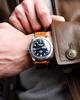 [hemsut H] Genuine Leather Watch Band, Perforated Design, Soft and Flexible, Italian Vegetable Tanned Leather Quick Release Band