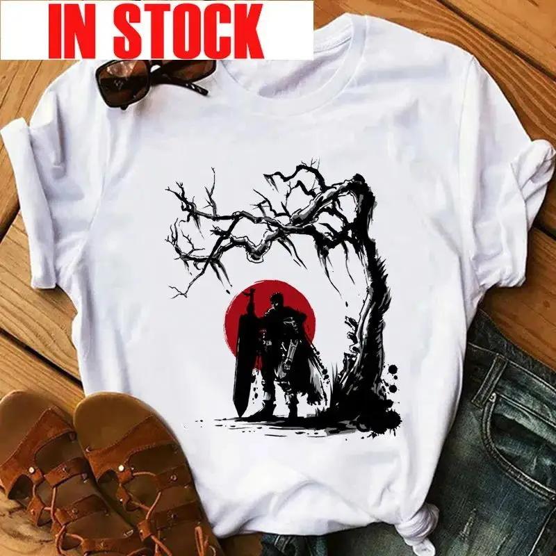 Women's Japanese Anime Rage Graphic Print T-Shirt Retro Fashion Casual Shirt Round Neck Short Sleeve Plus Size