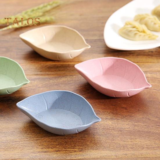 10 pezzi piatto per salsa per uso alimentare, contatto, mantenere pulito, ecologico, moda, portatile, a forma di foglia, piatto per salsa, strumento per la tavola, per il ristorante