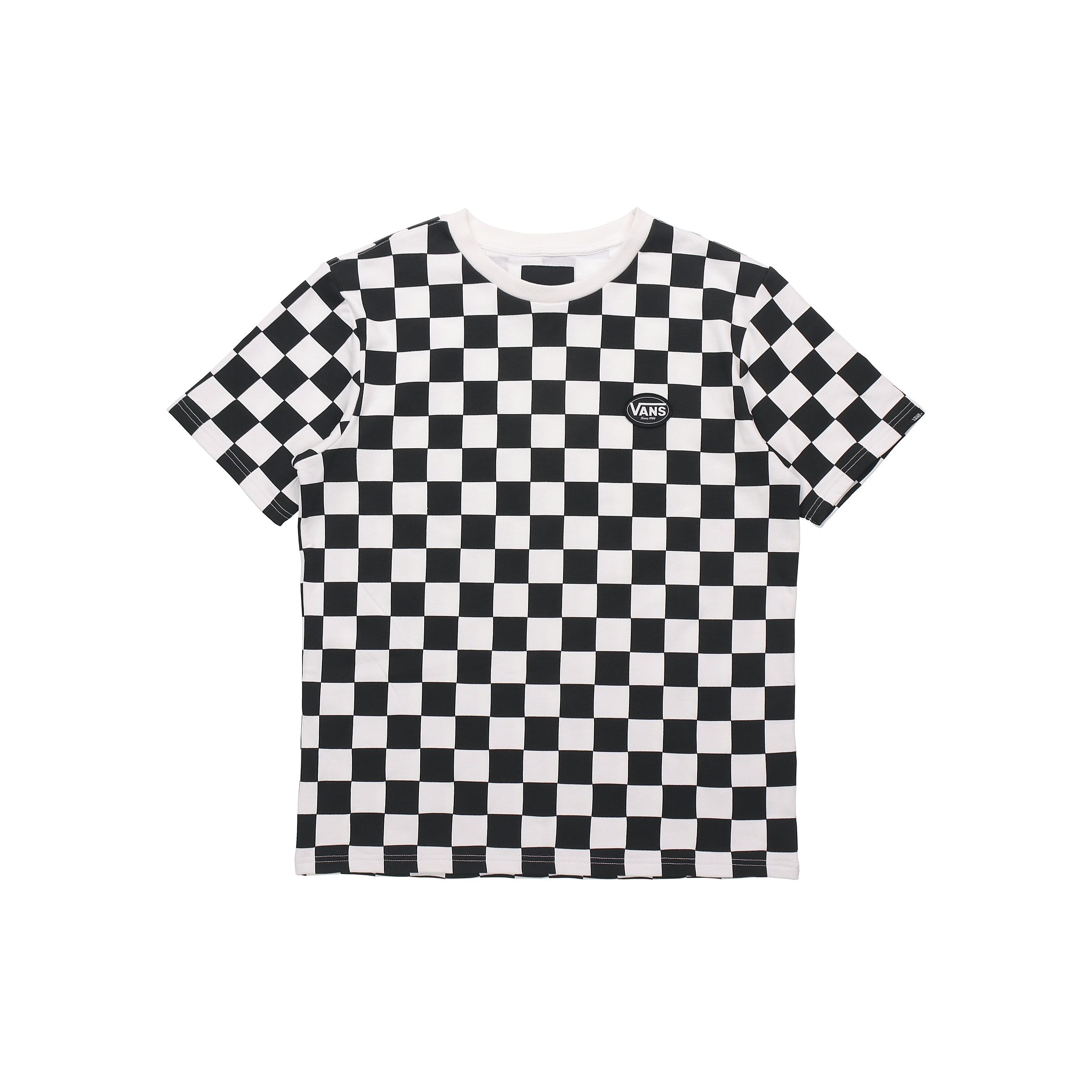 

Повседневная футболка в клетку Vans с короткими рукавами унисекс, черная VN0A54IDJ0Z XL