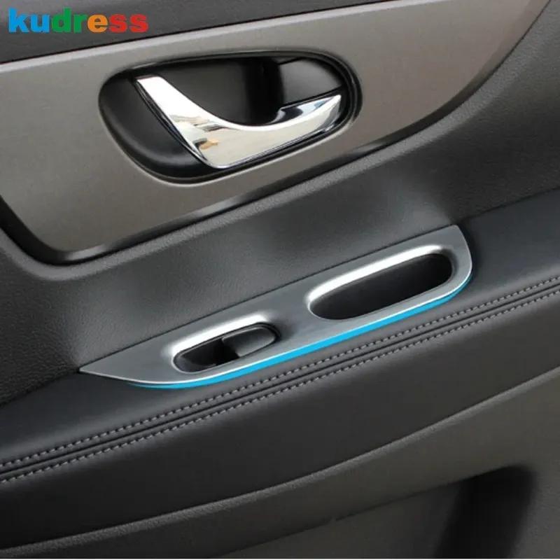 Car Inner Door Window Lift Switch Button Panel Cover Trim For Nissan X-Trail Rogue T32 2014-2018  Matte Interior Accessories