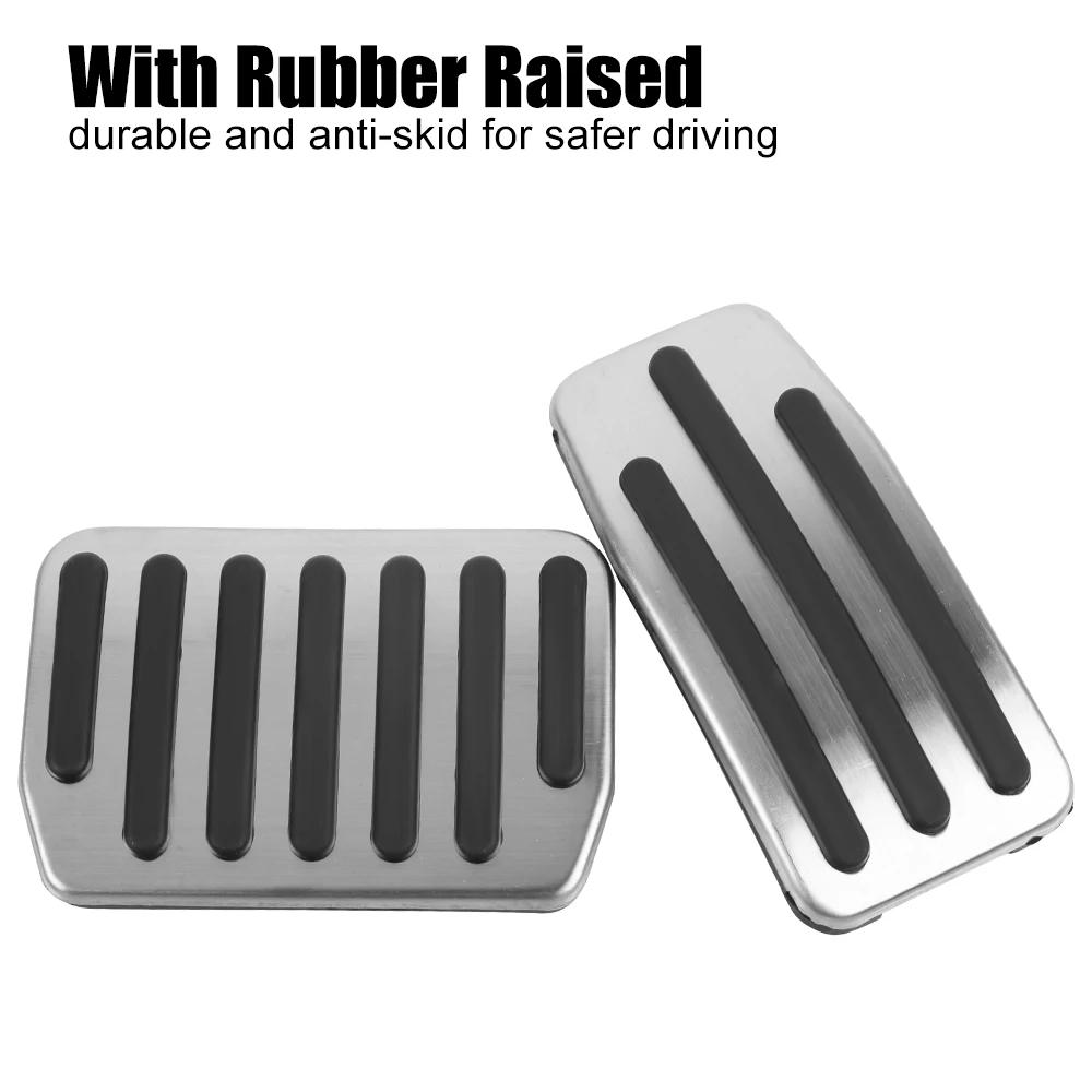 For Tesla Model 3 Y Brake Pedals Foot Rest Accelerator Car Pedal Rubber Pad Cover Aluminum Alloy Interior Parts Auto Accessories