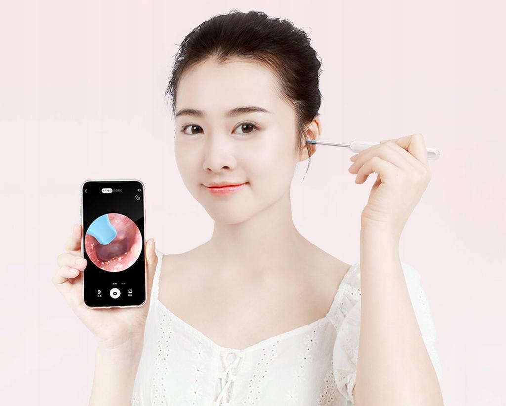 Otoscopic Ear Cleaning Wax Removal Wifi App Tel Android Ios Led 8Mp