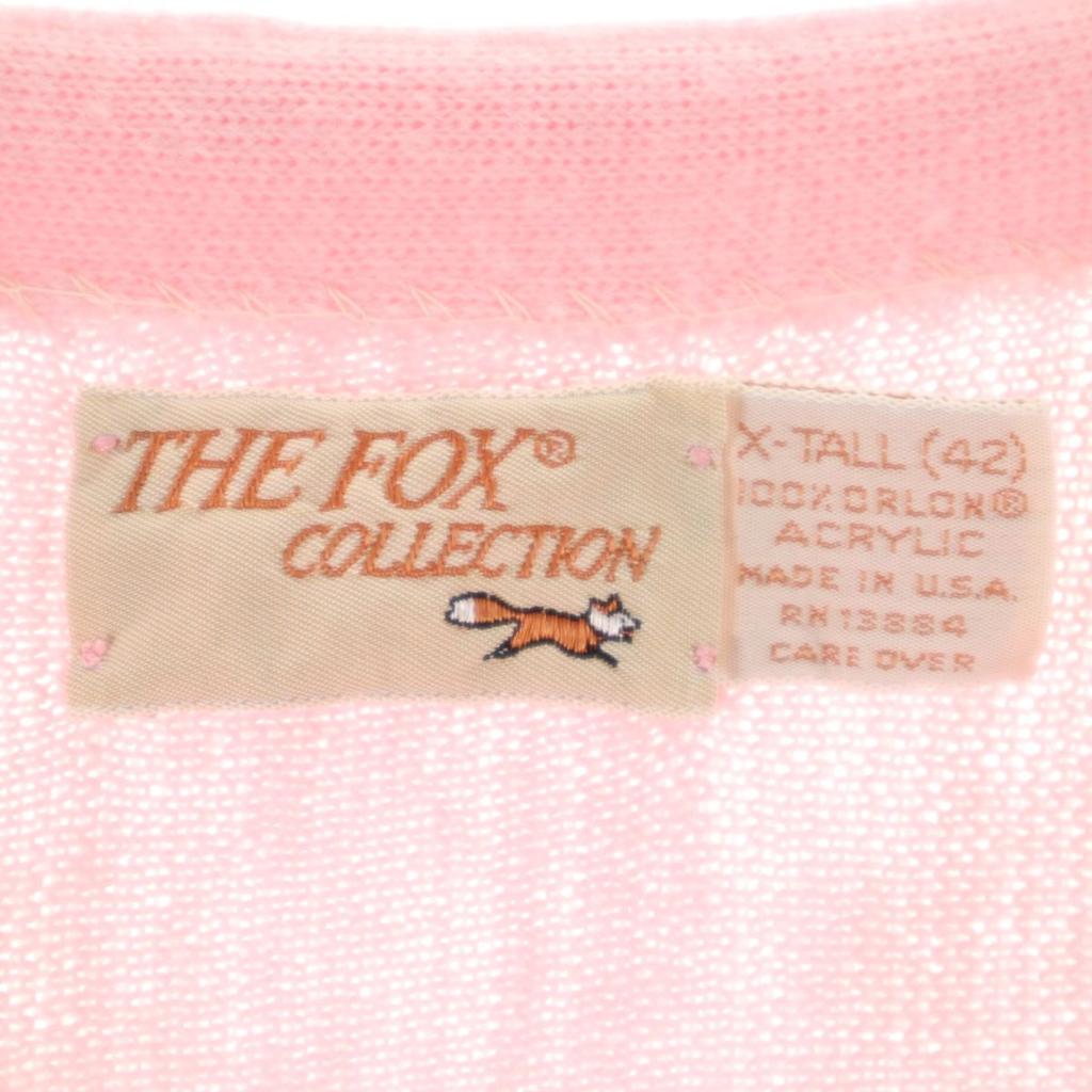 THE FOX COLLECTION 70s 80s Made In USA Vintage Long Sleeve Knit Cardigan Men's Used