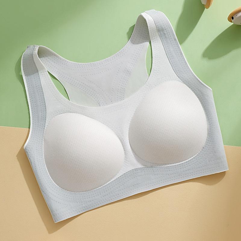 Thin developmental junior high school bra cover breathable without steel ring soft support sports vest