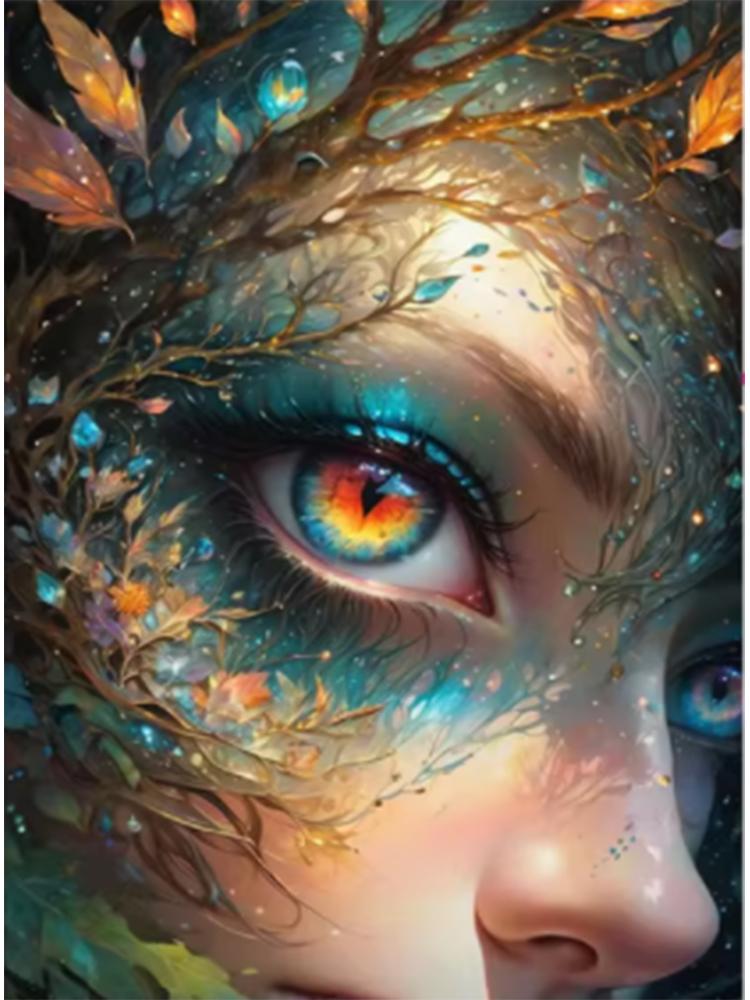 5D Deer Elf Girl Fairy Dust Diamond Painting Kit Full quare Diamond Embroidery Cross Stitch Diamond Art Crystal Home Decoration