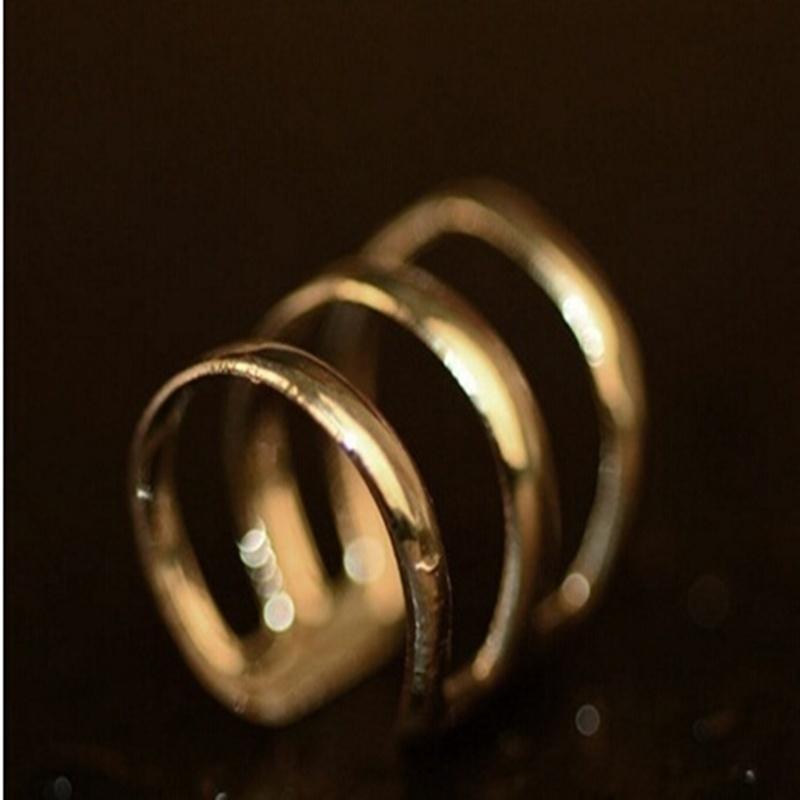 Punk Rock Ear Clip Cuff Wrap Earrings No piercing-Clip On   Bronze