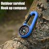 Mini Lightweight Compass, Portable Carabiner Keychain Compasses, Outdoor Camping Tool, Mountaineering Tourism Survival Equipment